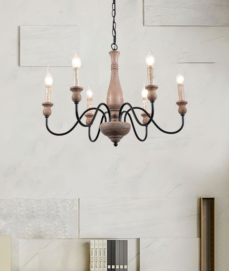Viraarena Chandelier Farmhouse Rustic