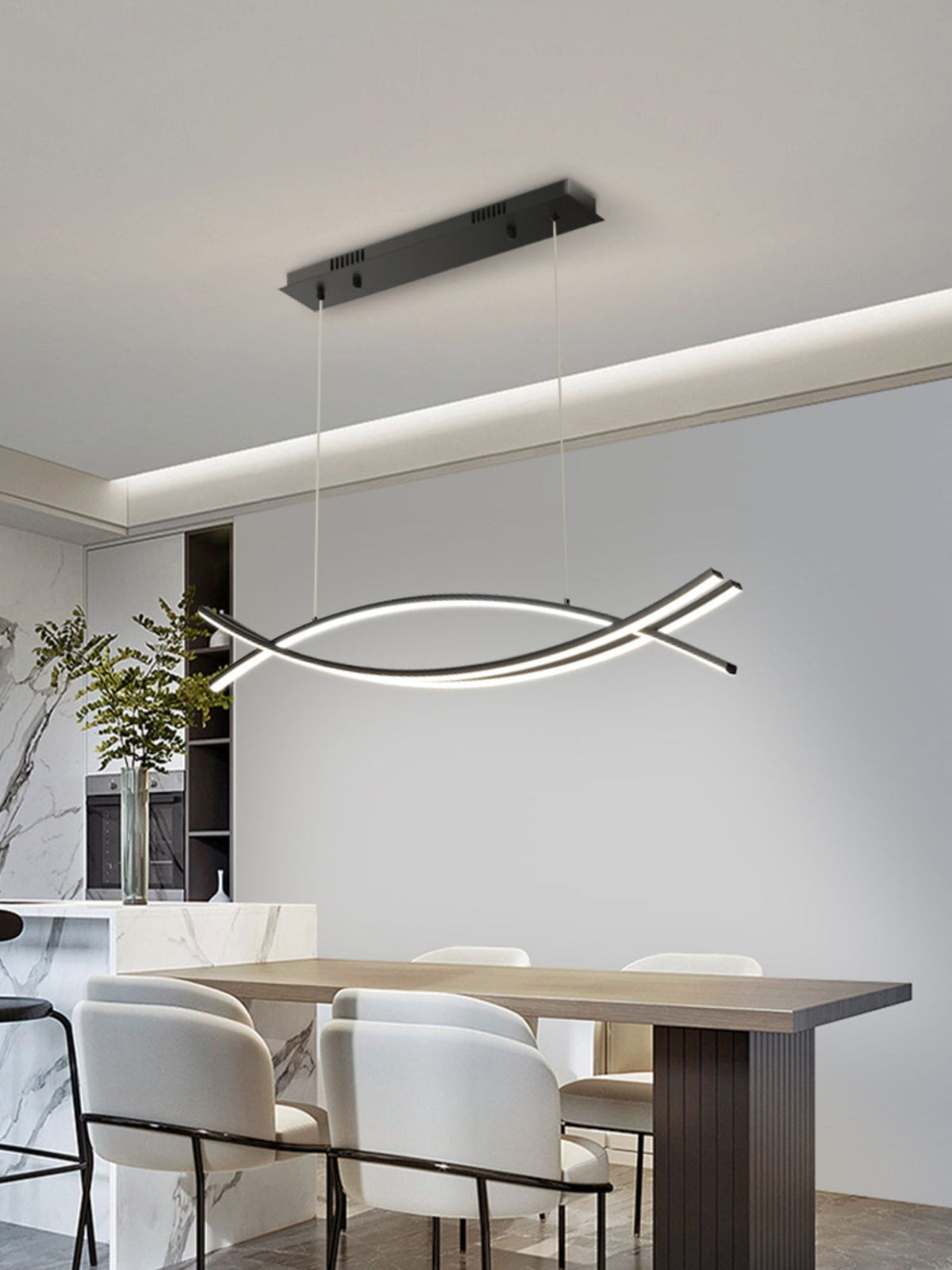 Curinis Modern Minimalist Art LED Chandelier