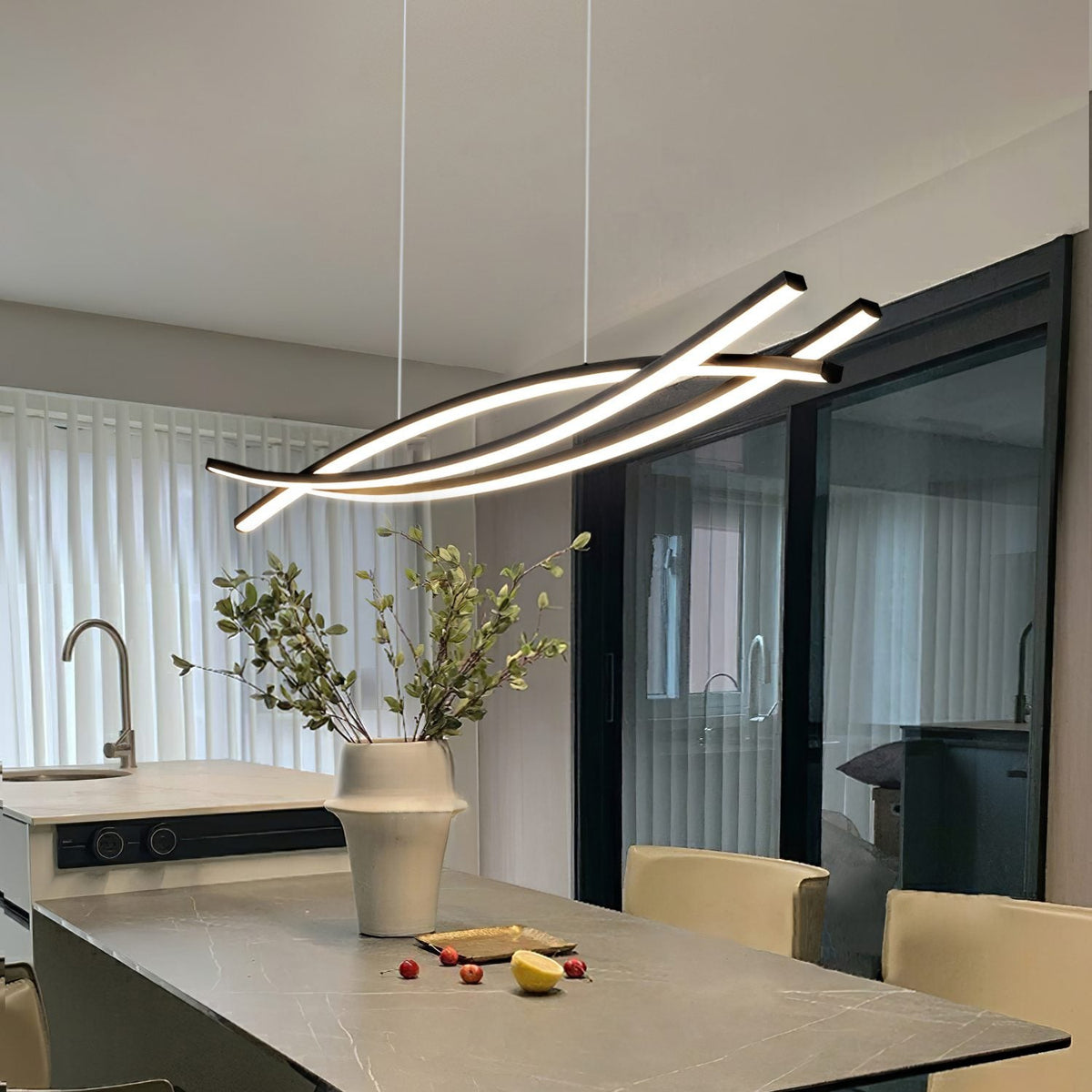 Curinis Modern Minimalist Art LED Chandelier