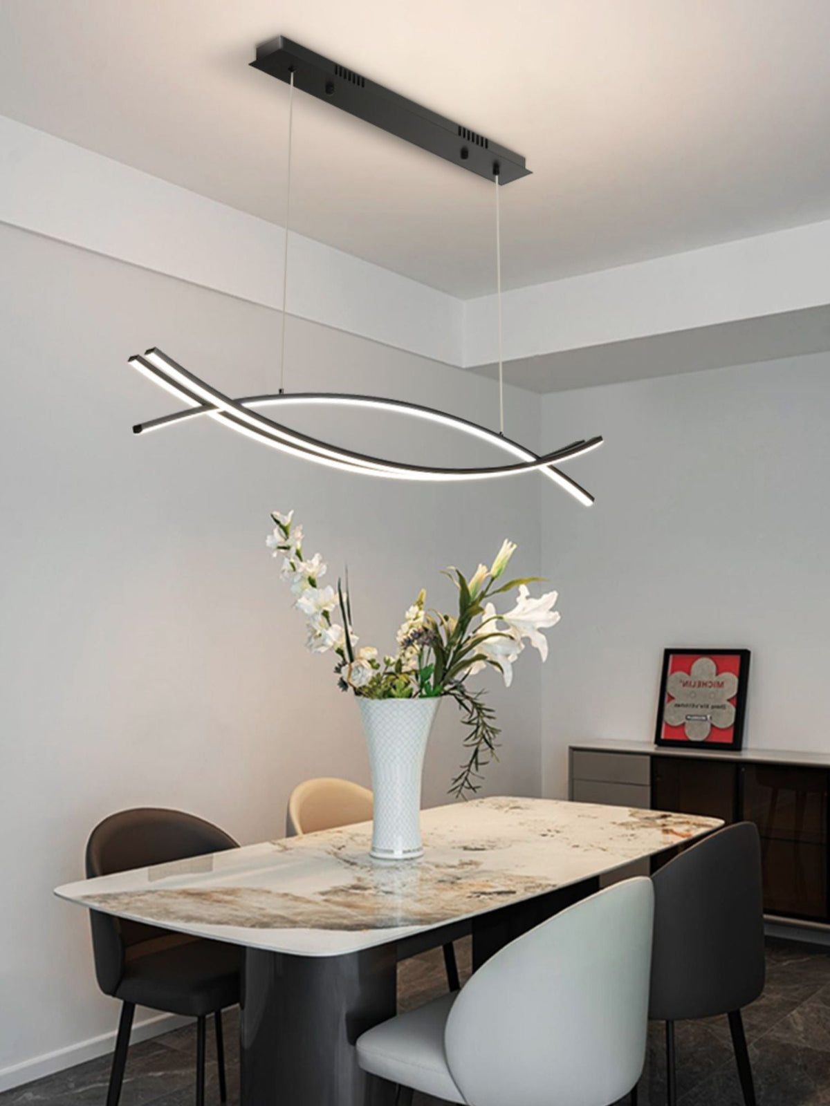Curinis Modern Minimalist Art LED Chandelier