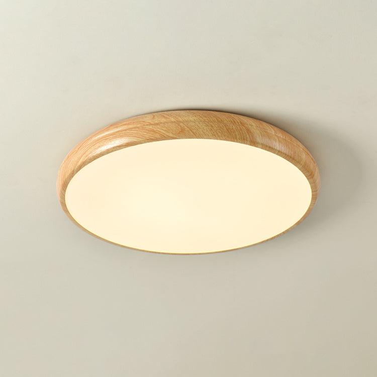 Silas Wood Grain Round Ceiling Light
