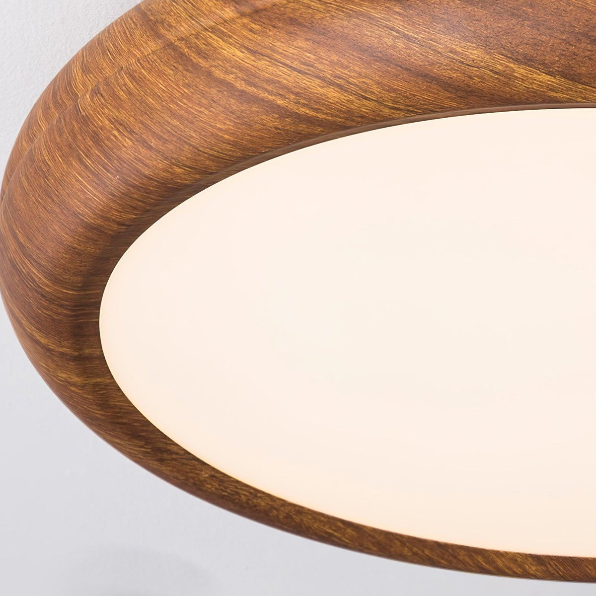 Silas Wood Grain Round Ceiling Light