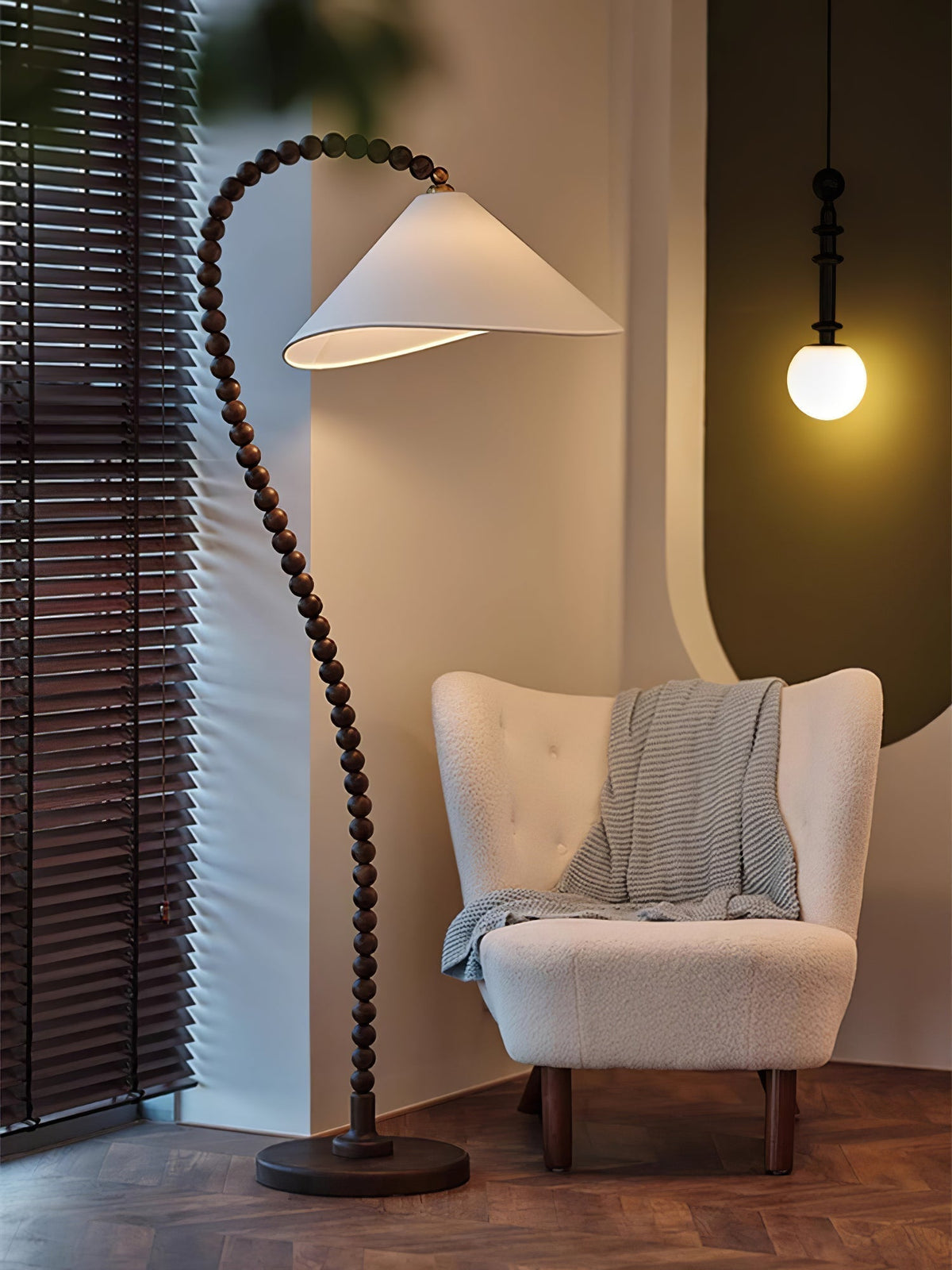 Nadia Modern Wood Floor Lamp