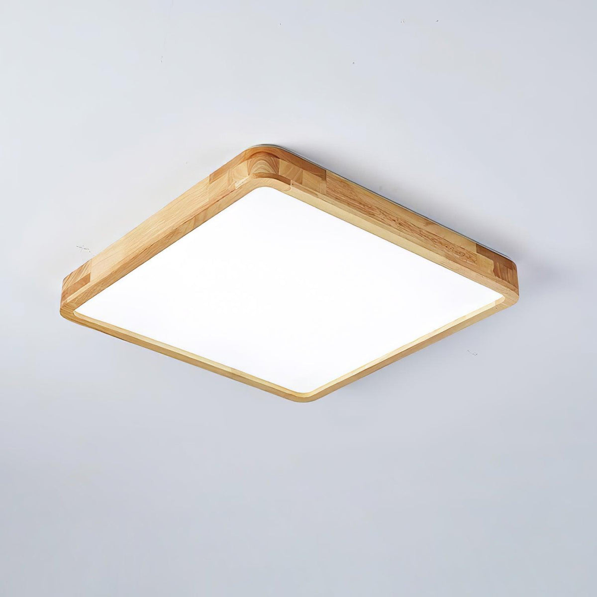 Weson Wooden Geometric Flush Mount Ceiling Light