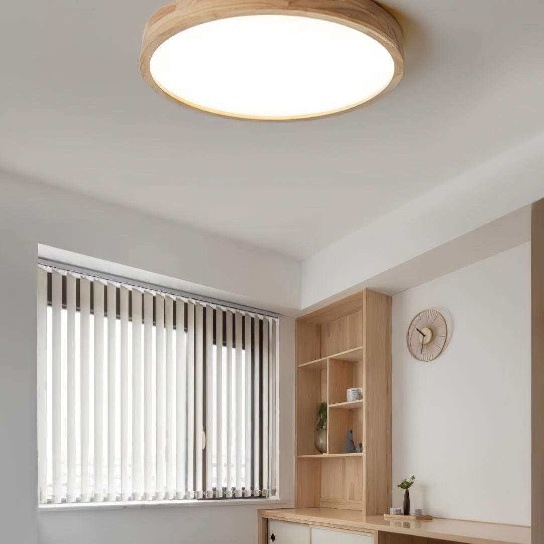 Damian Ceiling Light Wooden Geometric LED