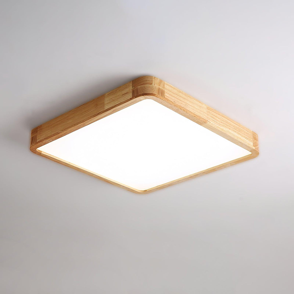 Weson Wooden Geometric Flush Mount Ceiling Light