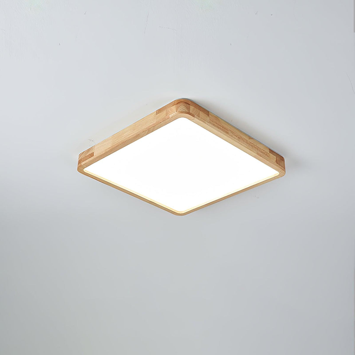 Weson Wooden Geometric Flush Mount Ceiling Light