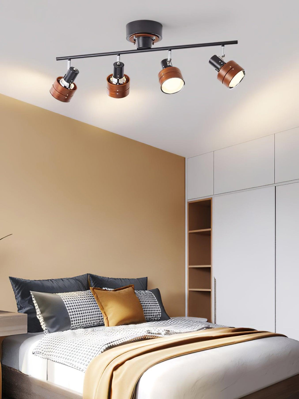 Elsorila Elegance Adjustable Spot Wooden Ceiling Lamp
