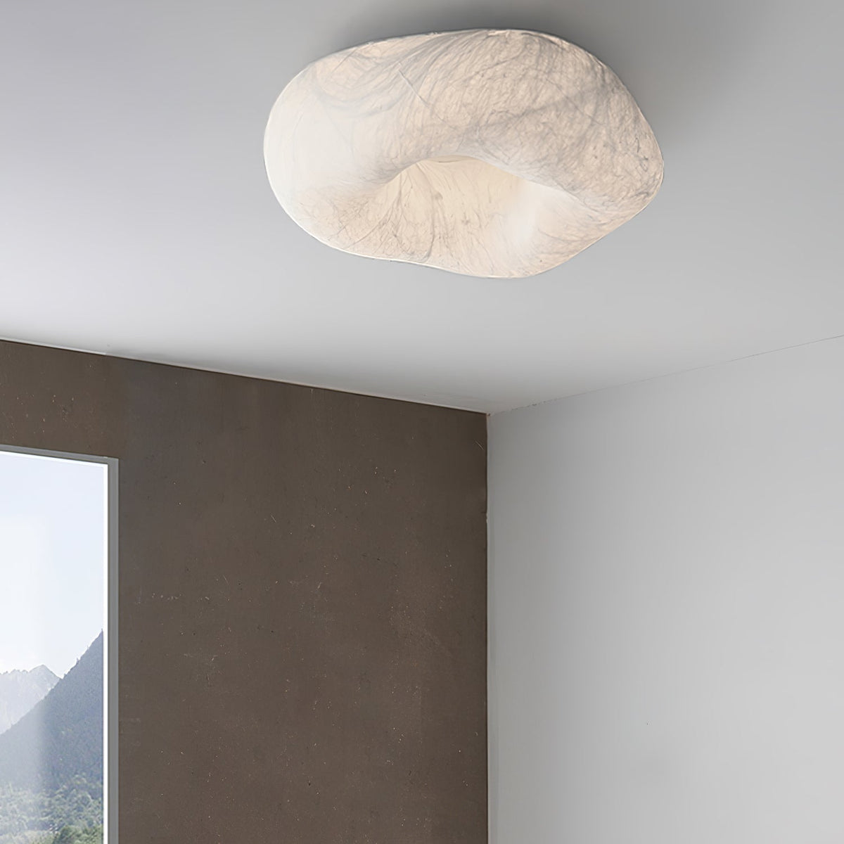 Calerelle Ceiling Lamp Cloud Shape Silk Elegant