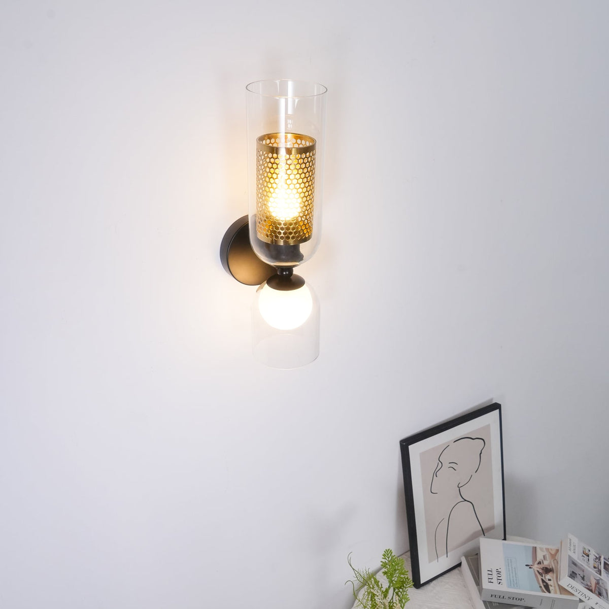 Alvynan Premium Nordic Art Glass Wall Lamp