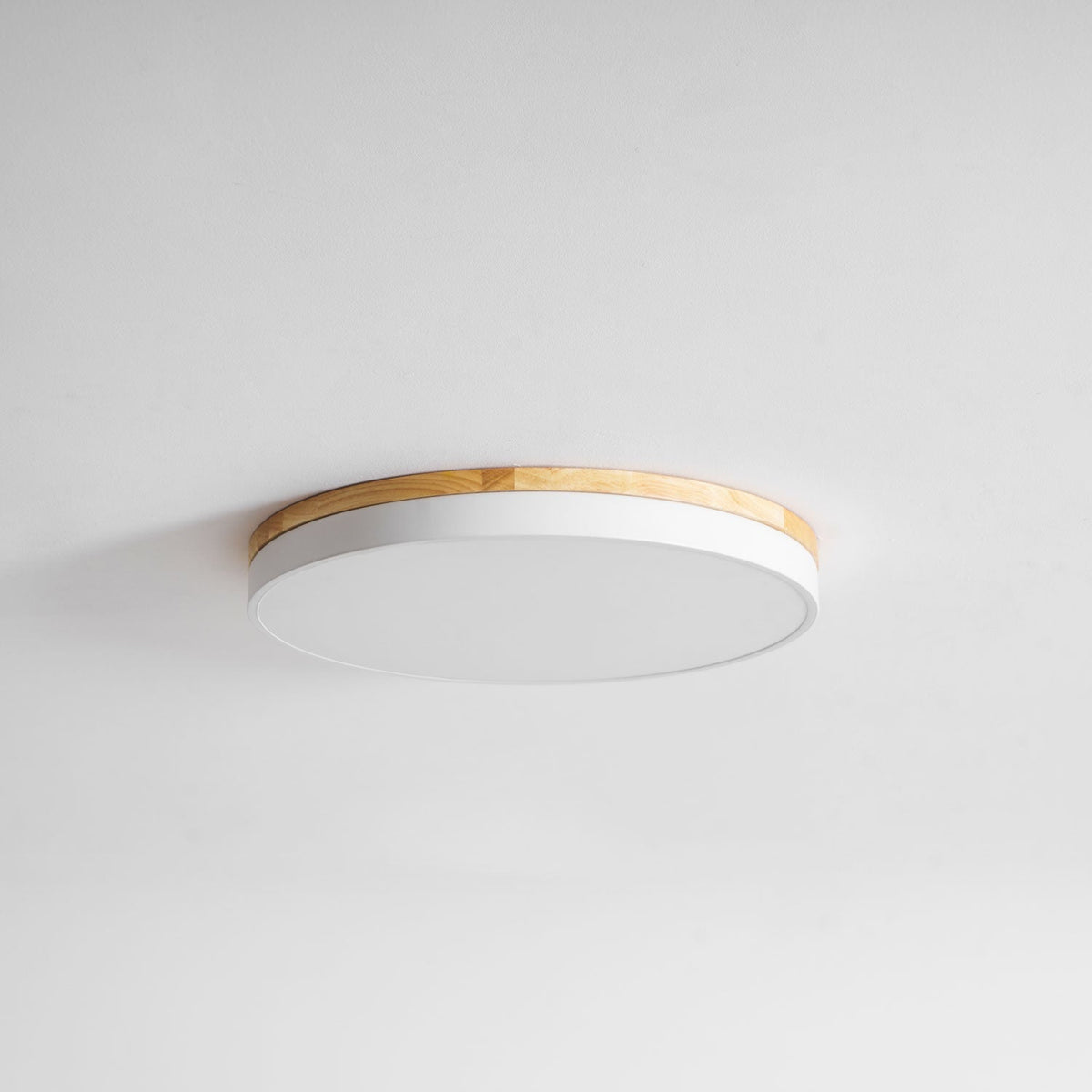 Folen Circular Wood Flush Mount Ceiling Light