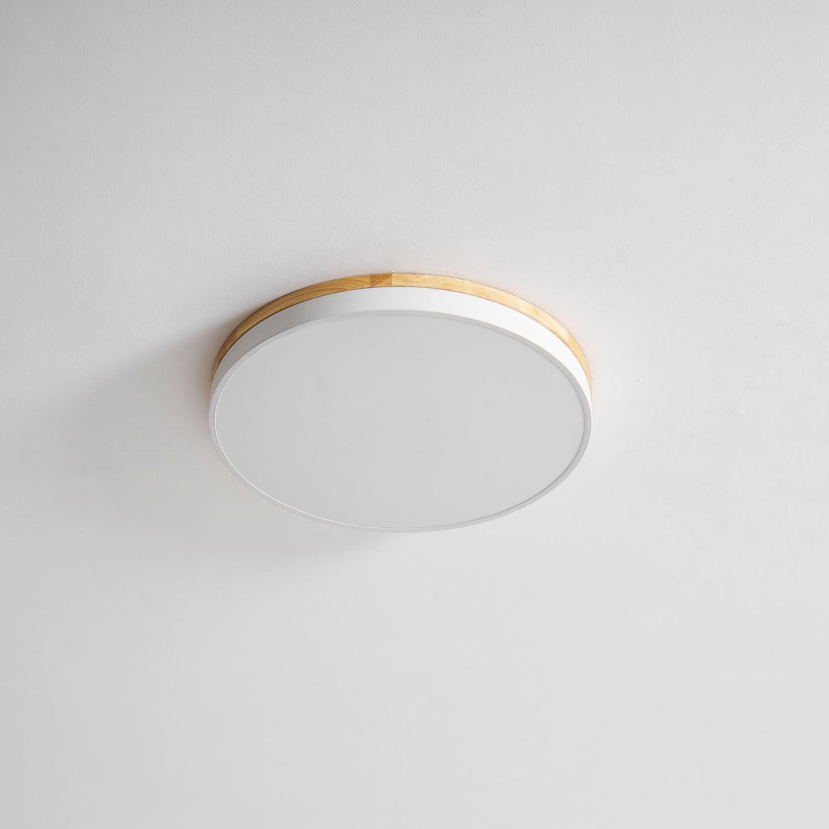 Folen Circular Wood Flush Mount Ceiling Light
