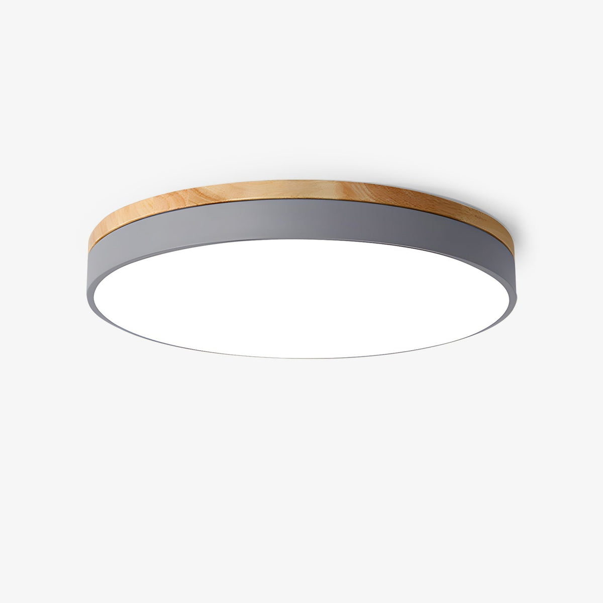 Folen Circular Wood Flush Mount Ceiling Light