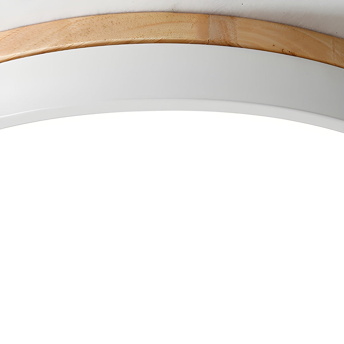 Folen Circular Wood Flush Mount Ceiling Light