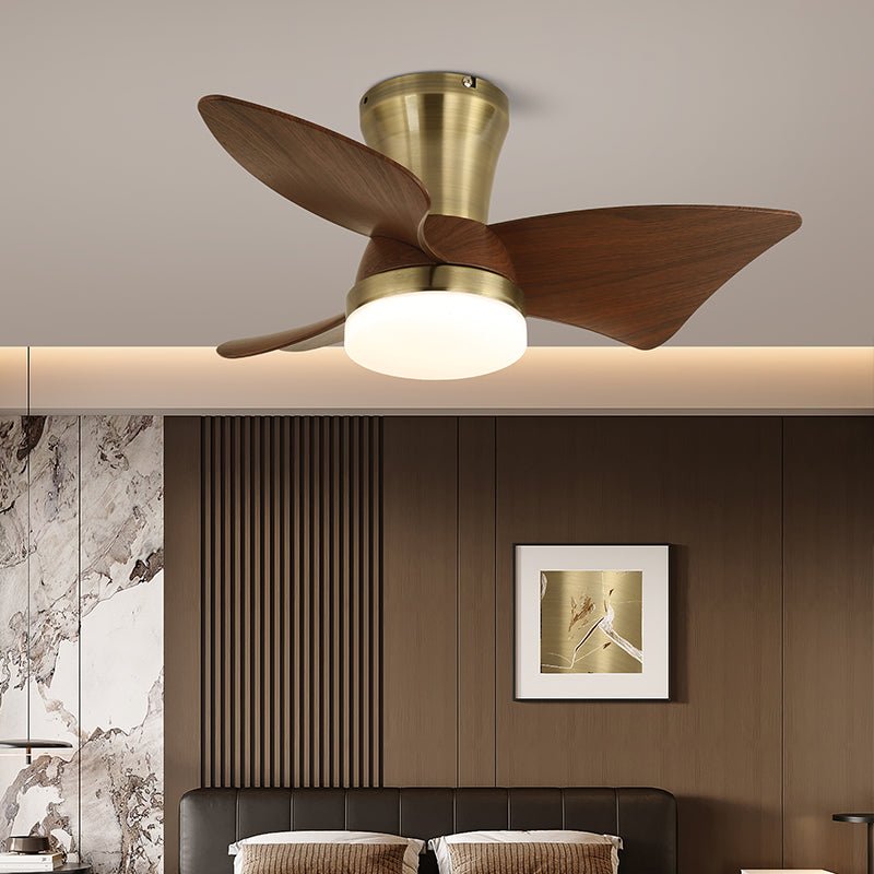 Luvora Minimalist Wood Ceiling Fan Light