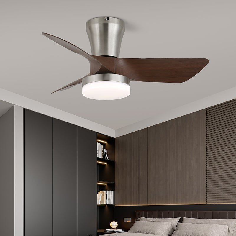 Luvora Minimalist Wood Ceiling Fan Light
