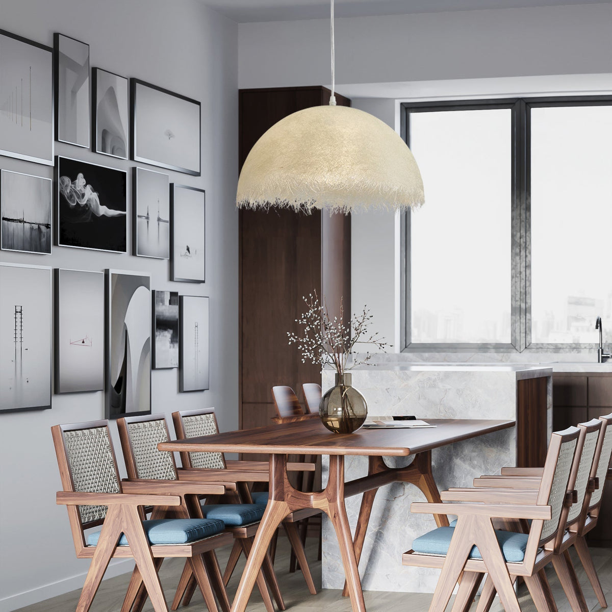 Celoette Modern Epoxy Resin Pendant Light