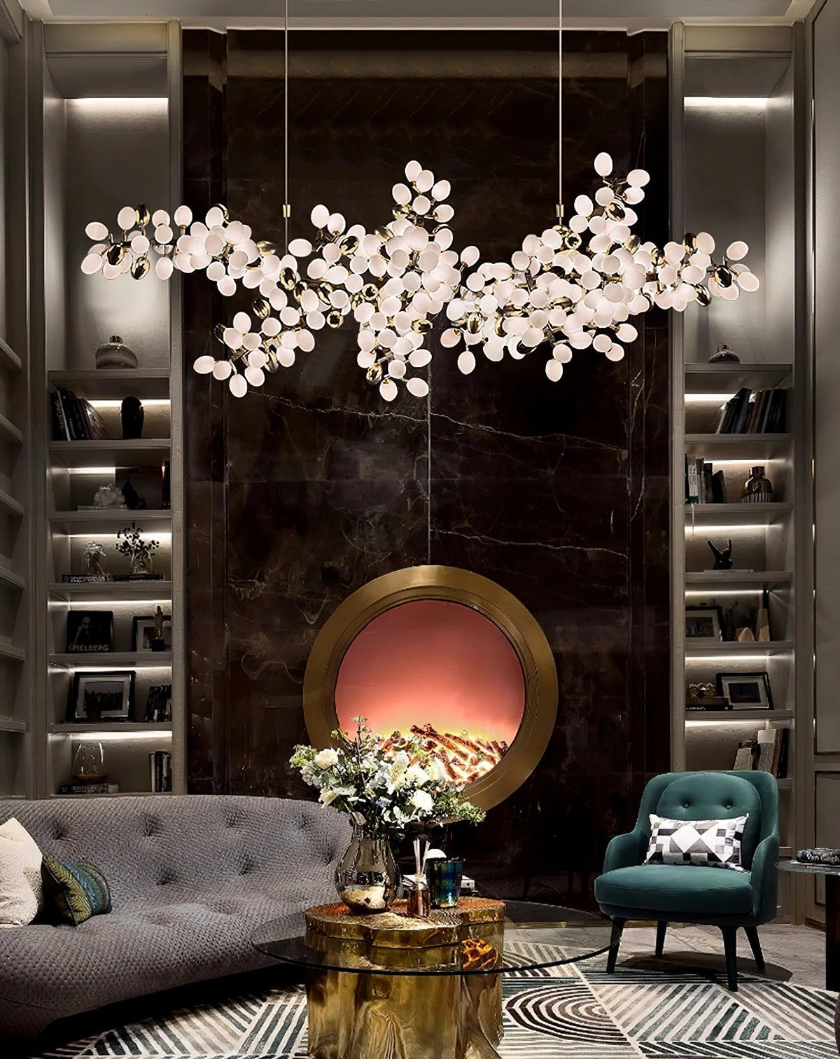 Aldo Elegant Droplet Glass Chandelier