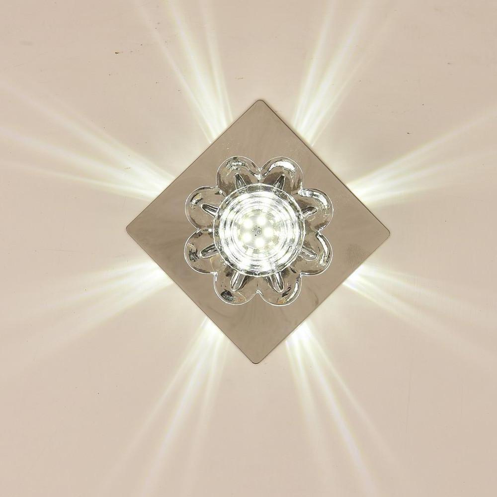 Flower Shaped Electroplated Metal Crystal LED Modern Ceiling Lights - Lamp Outdoor