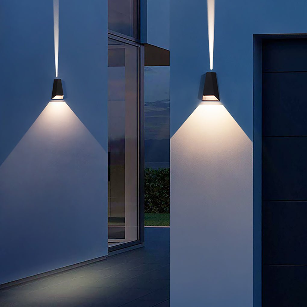 Up and Dwon Lighting LED Waterproof Black Creative Modern Porch Lights - Lamp Outdoor