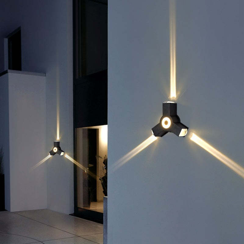 Ray Modern Waterproof Minimalist LED Outdoor Wall Lamp Metal Acrylic Garden Corridor - Lamp Outdoor