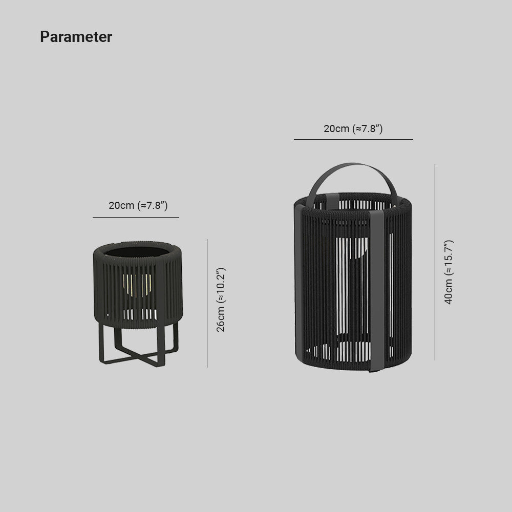 Ray Minimalist Cylinder Solar Outdoor Floor Lamp - Lamp Outdoor