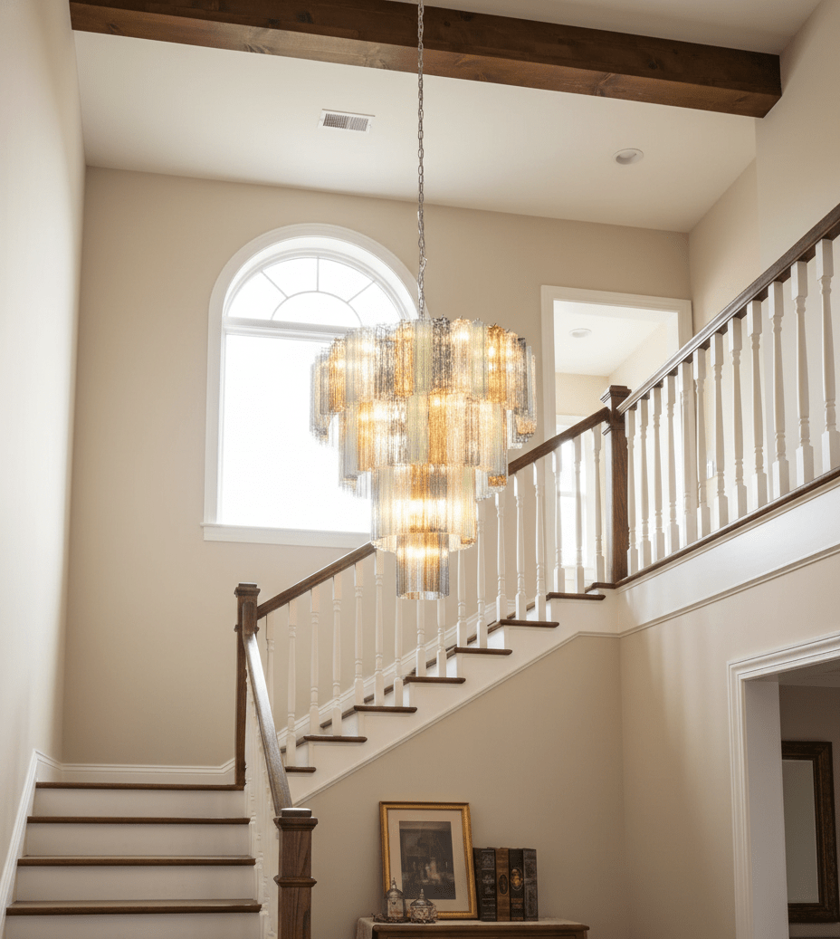 Kobi Eclat Elegant Colorful Glass Prism Chandelier