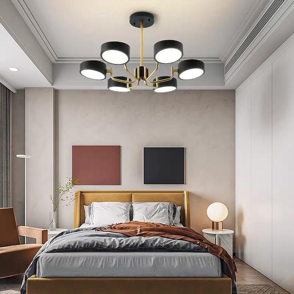 6 Light Modernist LED Flush Mount Ceiling Light for Bedroom - Lamp Outdoor