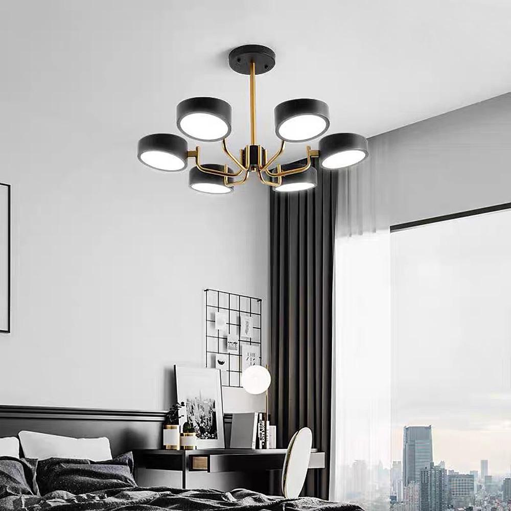 6 Light Modernist LED Flush Mount Ceiling Light for Bedroom - Lamp Outdoor