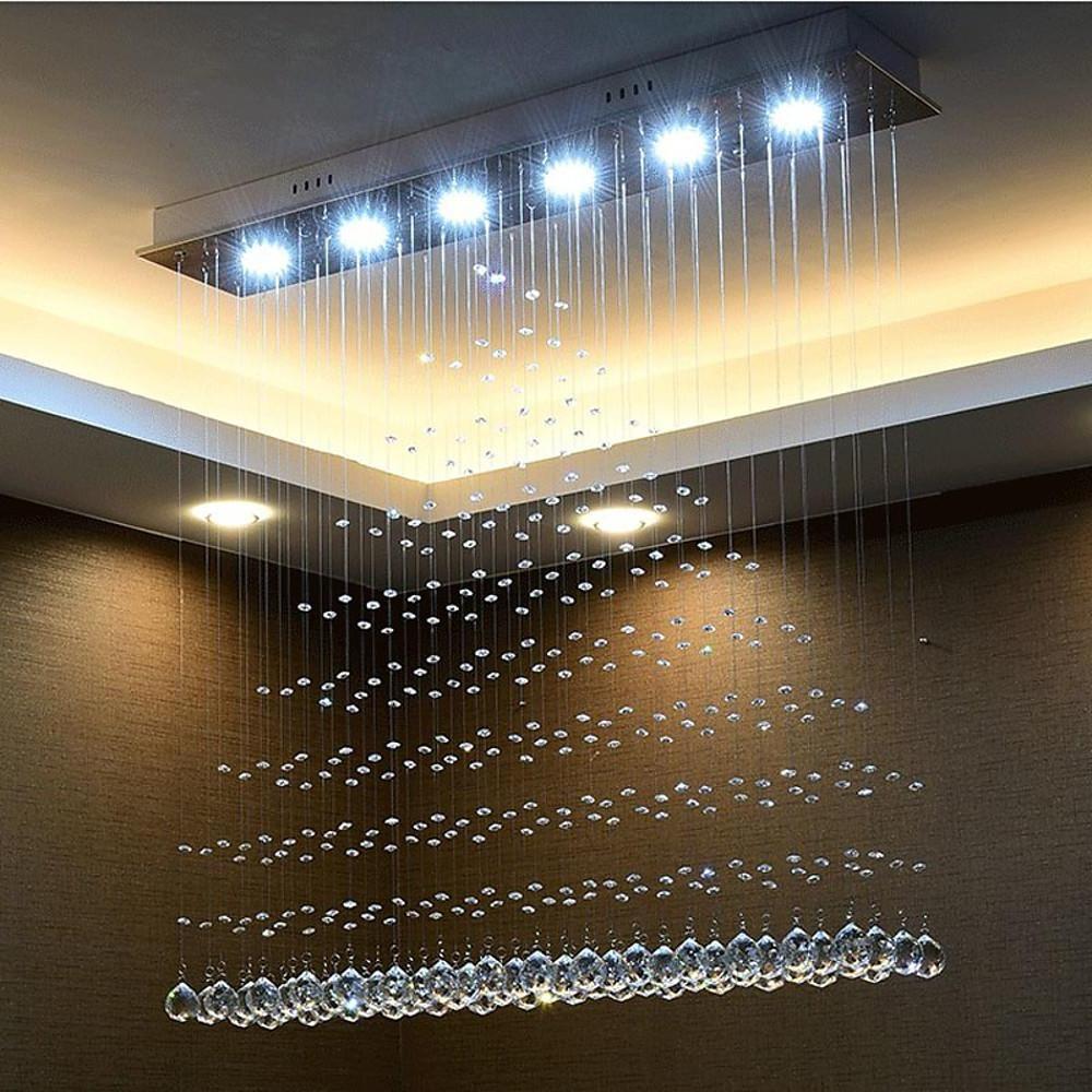 Crystal 5W LED Modern Flush Mount Lighting Chandelier Pendant Light - Lamp Outdoor