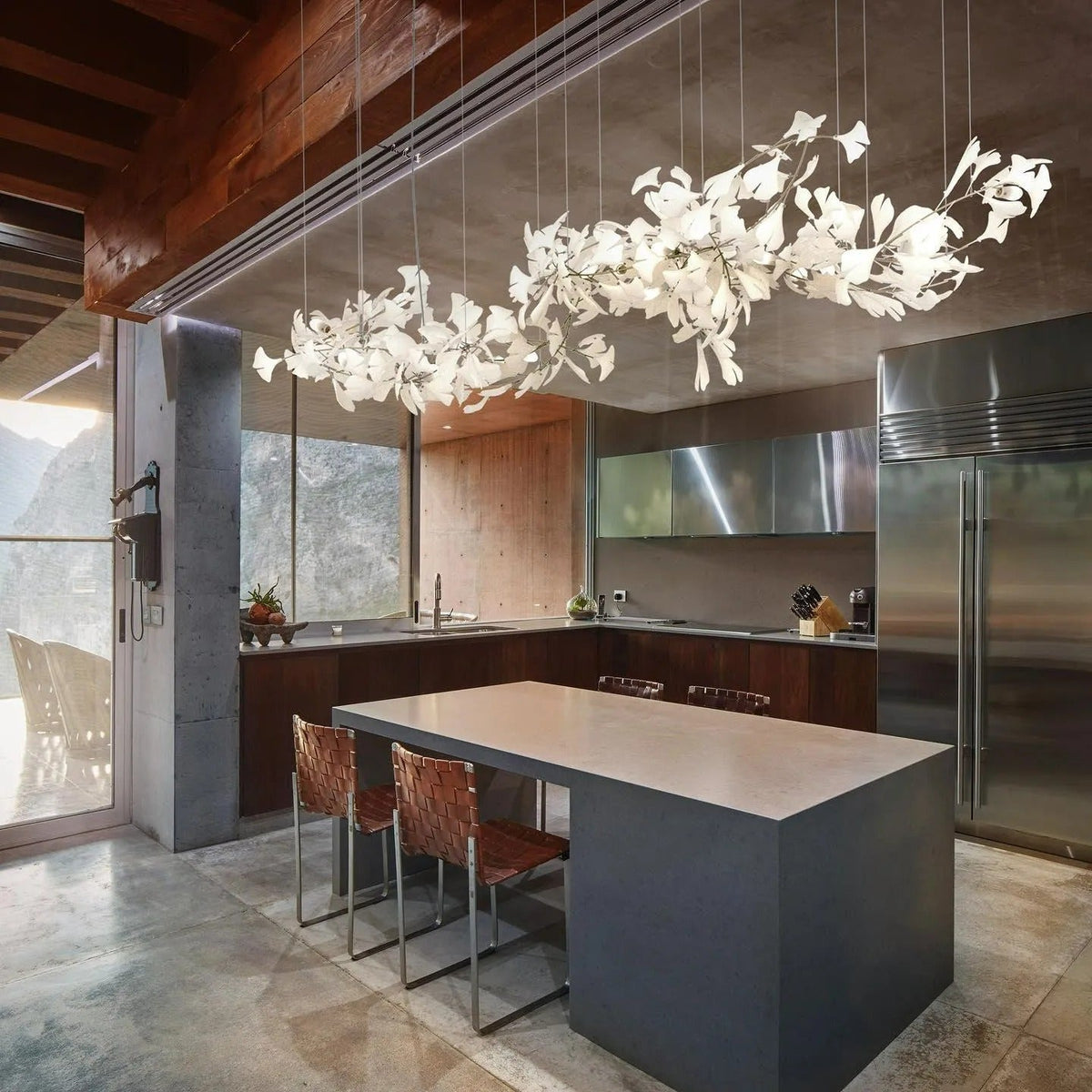 Esme CeraFall Modern Art Deco Organic Chandelier Ceramics