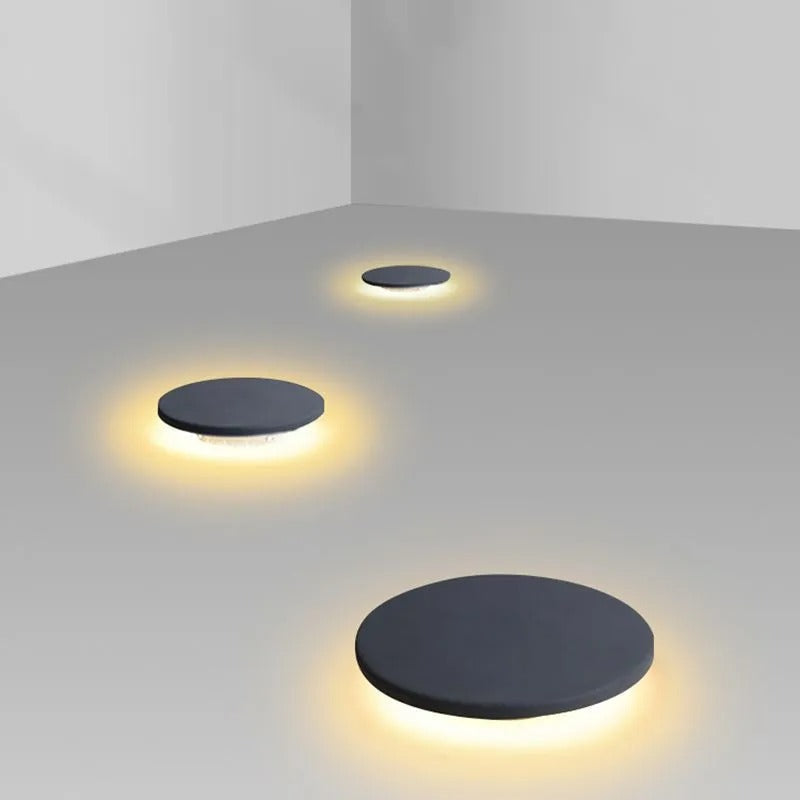 Ray Modern Round Solar Outdoor Light - Lamp Outdoor
