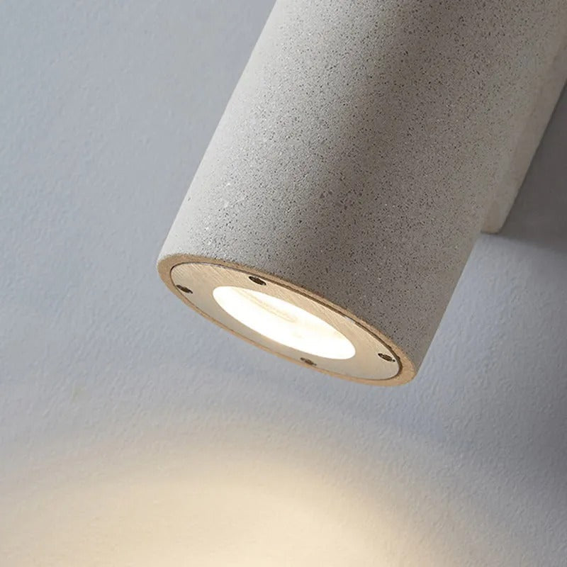 Ray Minimalist Cylindrical LED Outdoor Wall Lamp Cement Garden Corridor - Lamp Outdoor