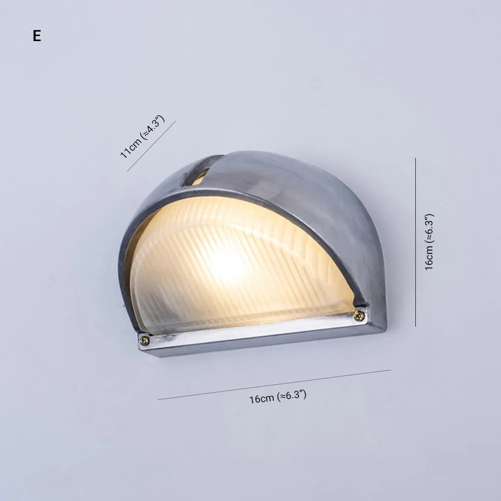 Ray Wall Lamp Geometric Modern Metal Glass Outdoor - Lamp Outdoor