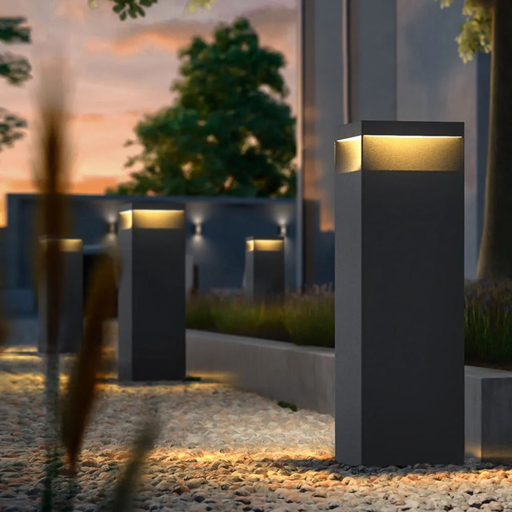 Ray Metal Rectangular Solar Outdoor Path Light - Lamp Outdoor