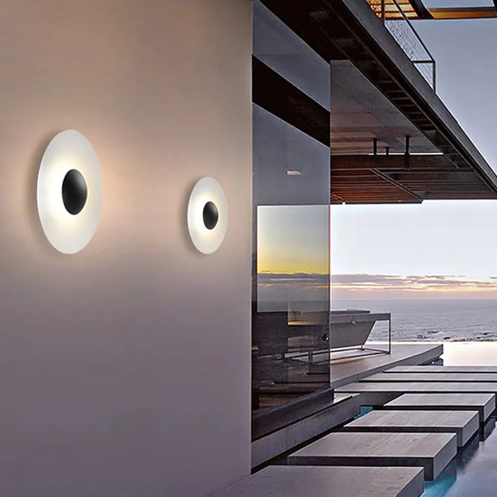 Ray Designer Round Metal Outdoor Wall Lamp - Lamp Outdoor
