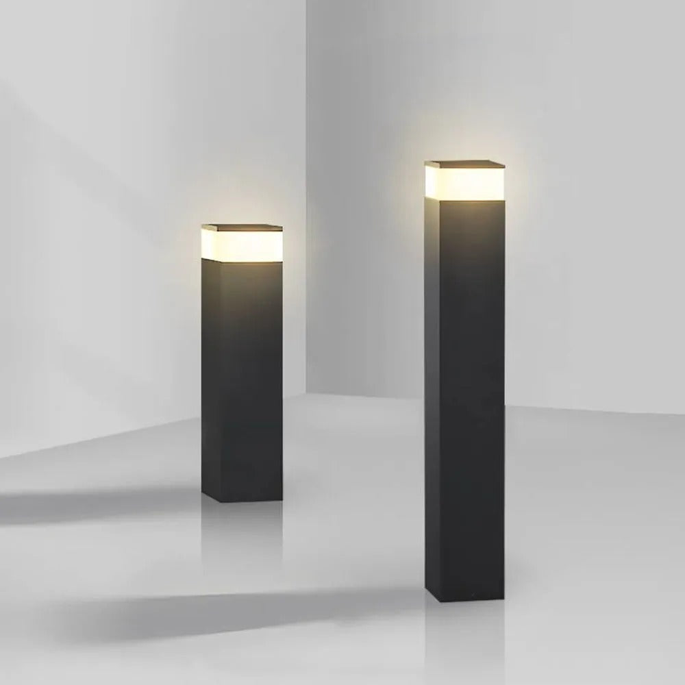 Ray Modern Metal Rectangular Outdoor Path Light - Lamp Outdoor