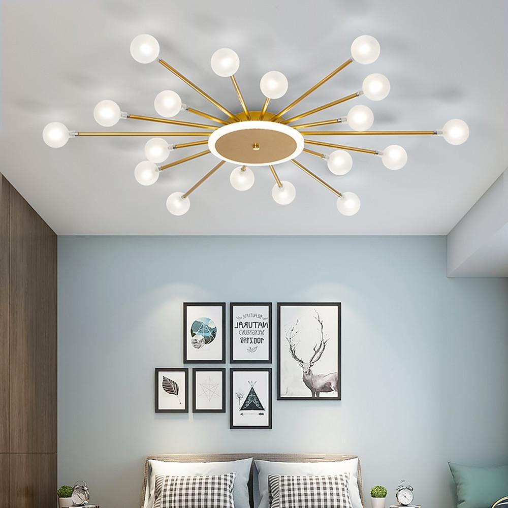 24 Lights LED Glass Metal Nordic Hanging Ceiling Lights Pendant Lights - Lamp Outdoor