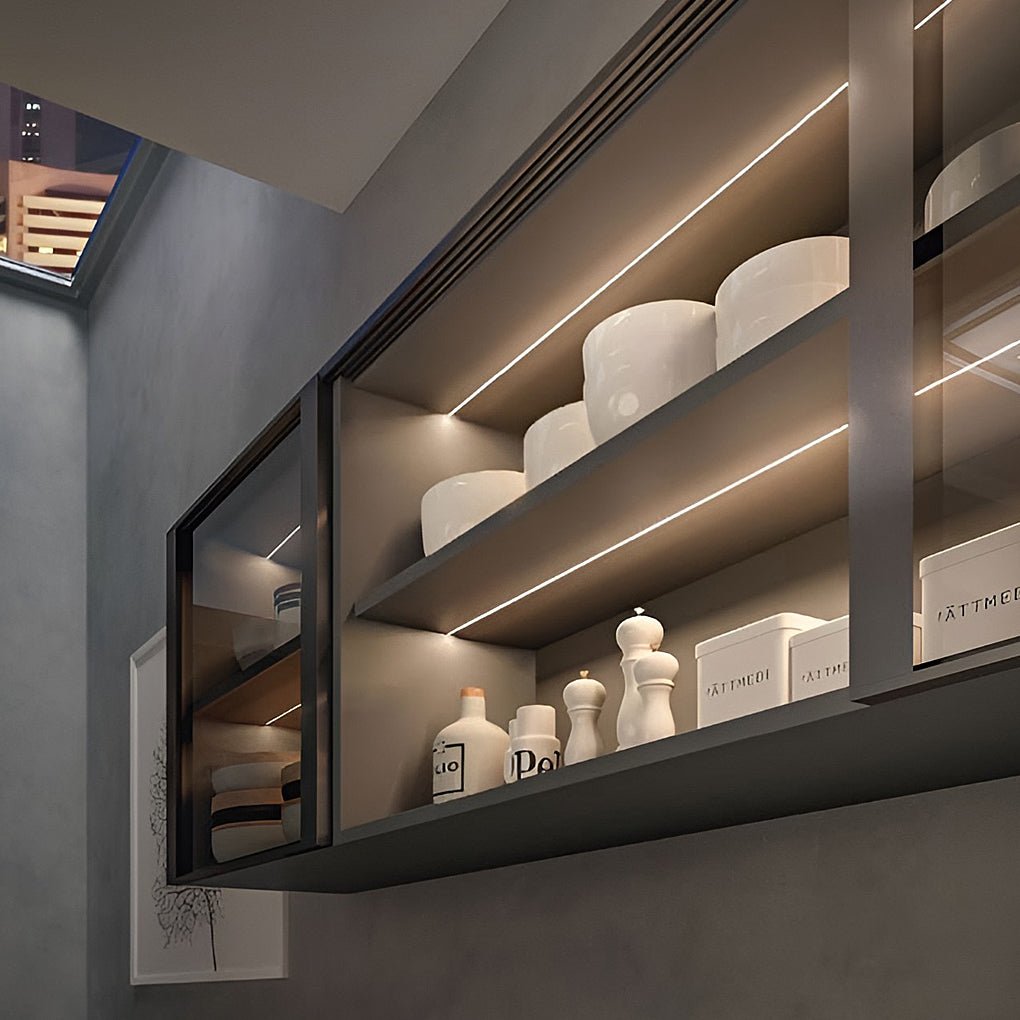 Mini Recessed Invisible LED Strip Lights Under Cabinet Lighting Linear Lights - Lamp Outdoor