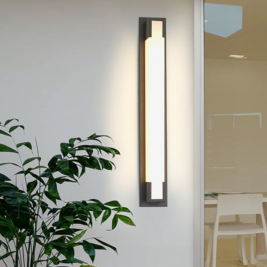 Retro Rectangular Waterproof LED Black Decorative Outdoor Wall Lights - Lamp Outdoor