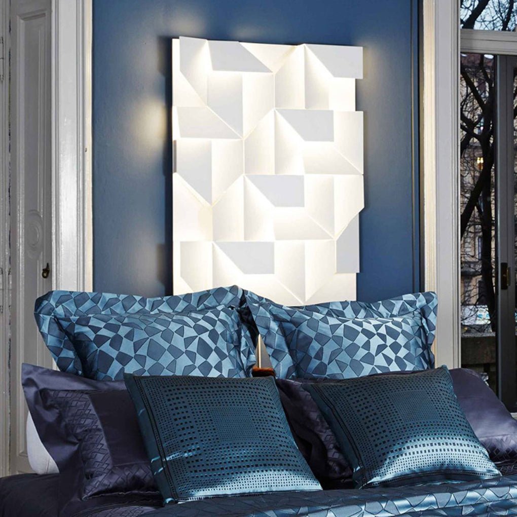 Nordic Minimalist Art Geometric Design Stepless Dimming LED Wall Lamp for Living Room - Lamp Outdoor
