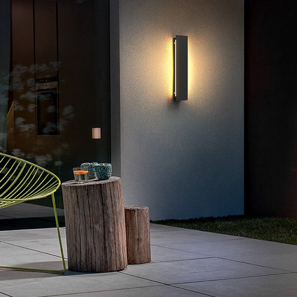 Outdoor Modern Waterproof LED Rectangular Wall Lights Wall - Lamp Outdoor
