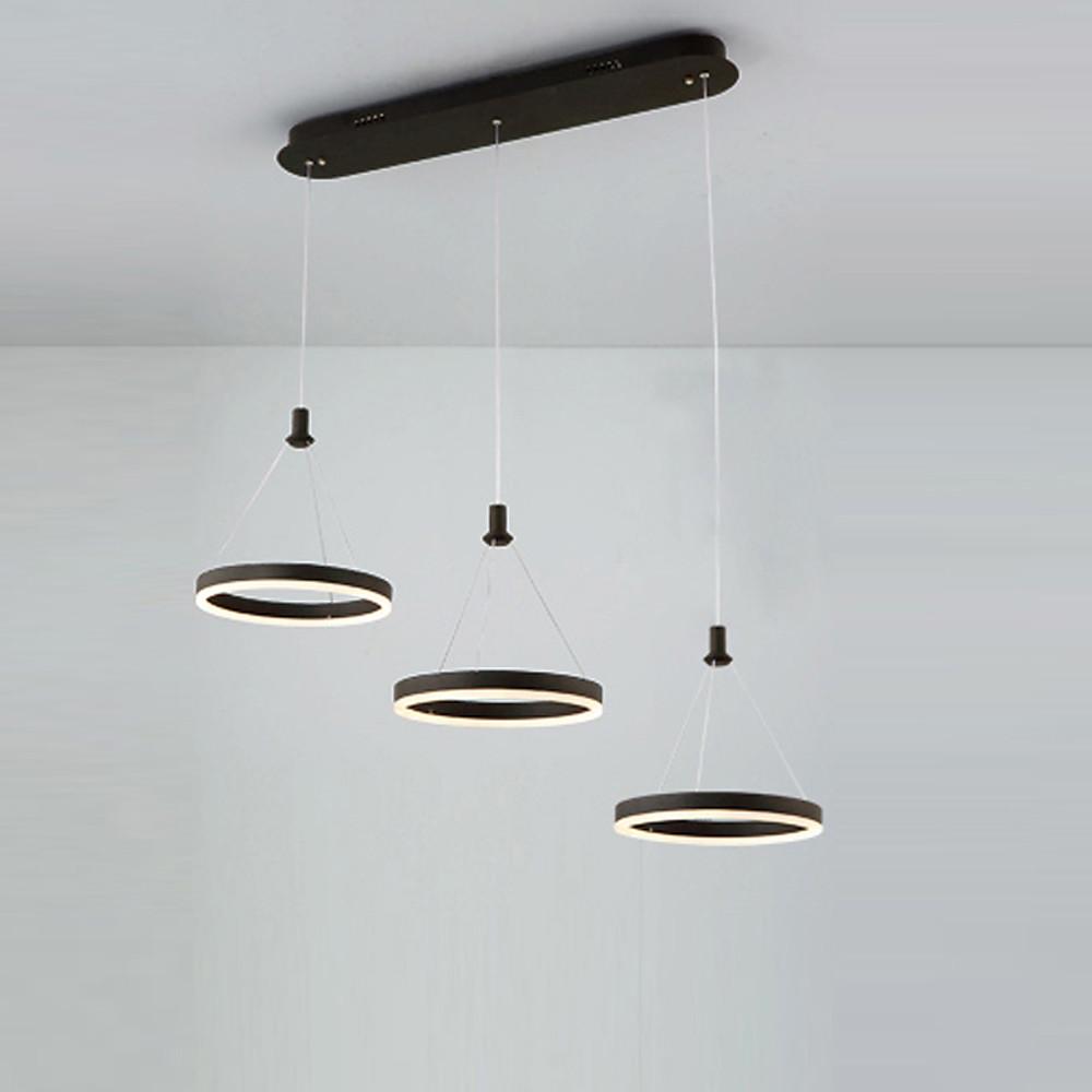 3-ring Dimmable LED Modern Chandeliers Pendant Light Hanging Lamp - Lamp Outdoor