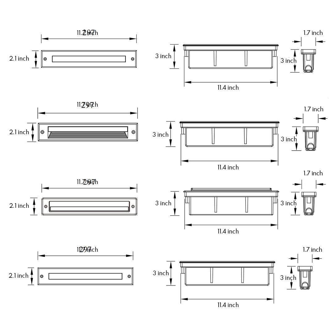 Linear LED Step Night Lights Minimalist Style - Lamp Outdoor