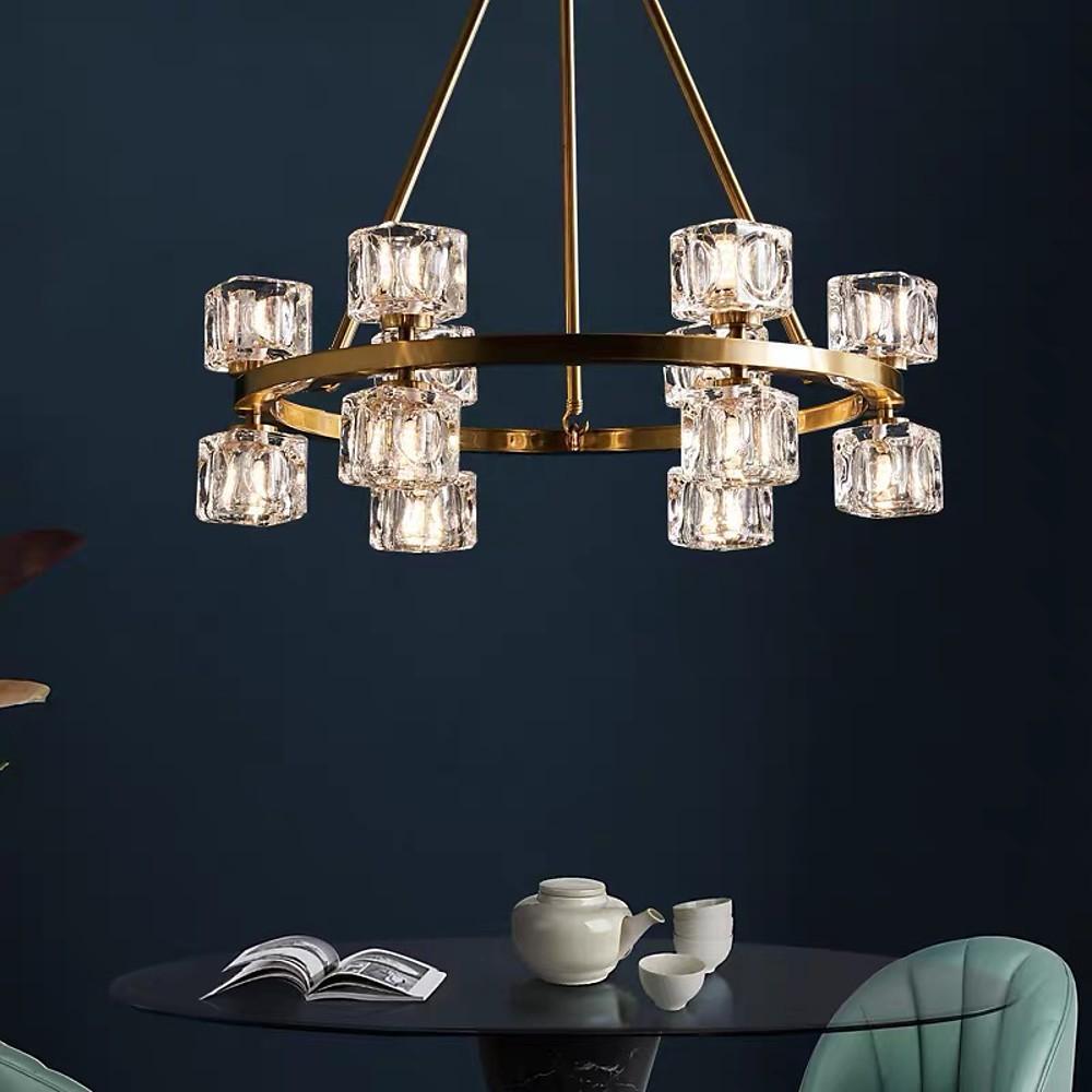 Circles Spotlights Industrial Brass Chandeliers LED Ceiling Light - Lamp Outdoor