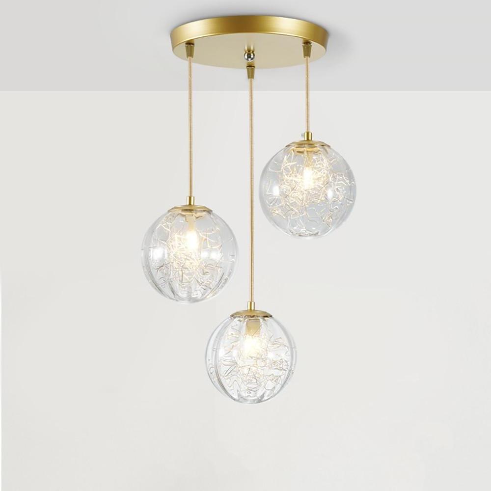 Nordic Artistic Glass Pendant Lighting Globe Pendant Lighting - Lamp Outdoor