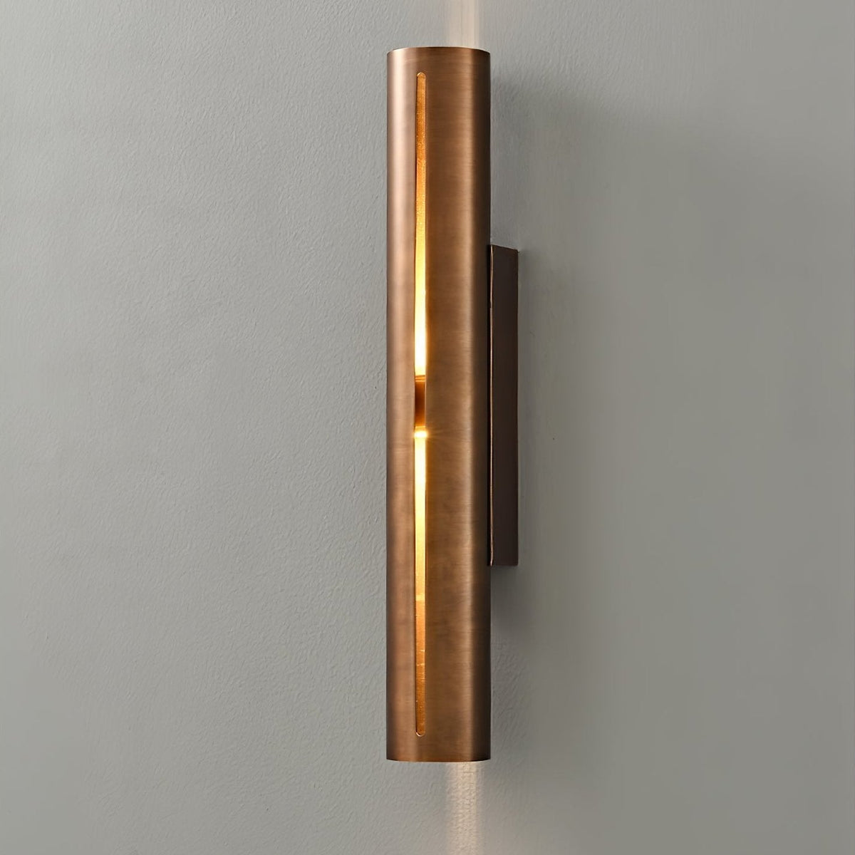 Avsilara Modern Minimalist Cylinder Brass Wall Light
