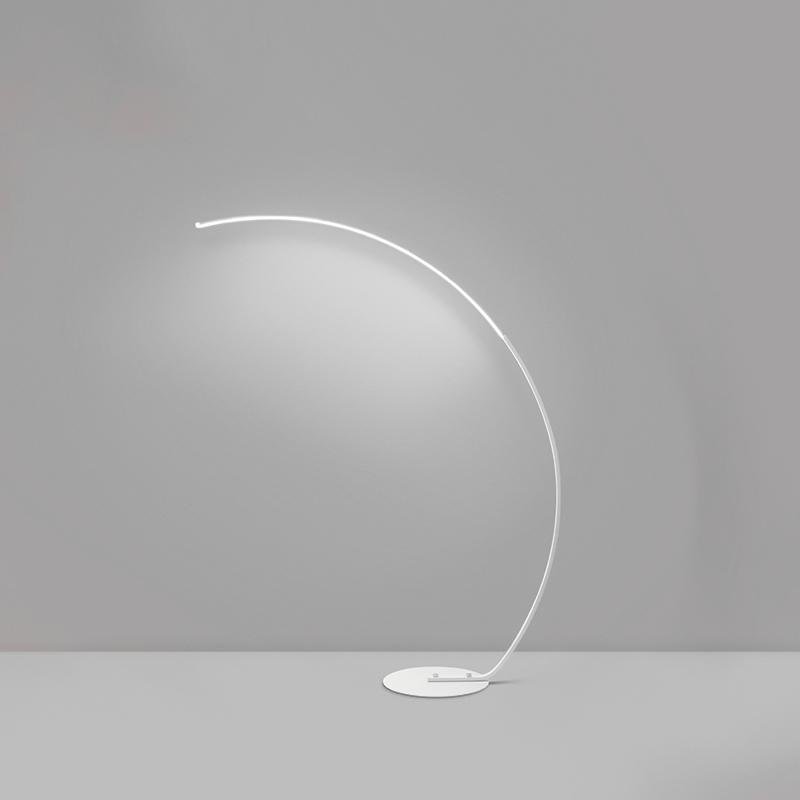 Black Aluminum LED Dimmable Arc Floor Lamps - Lamp Outdoor