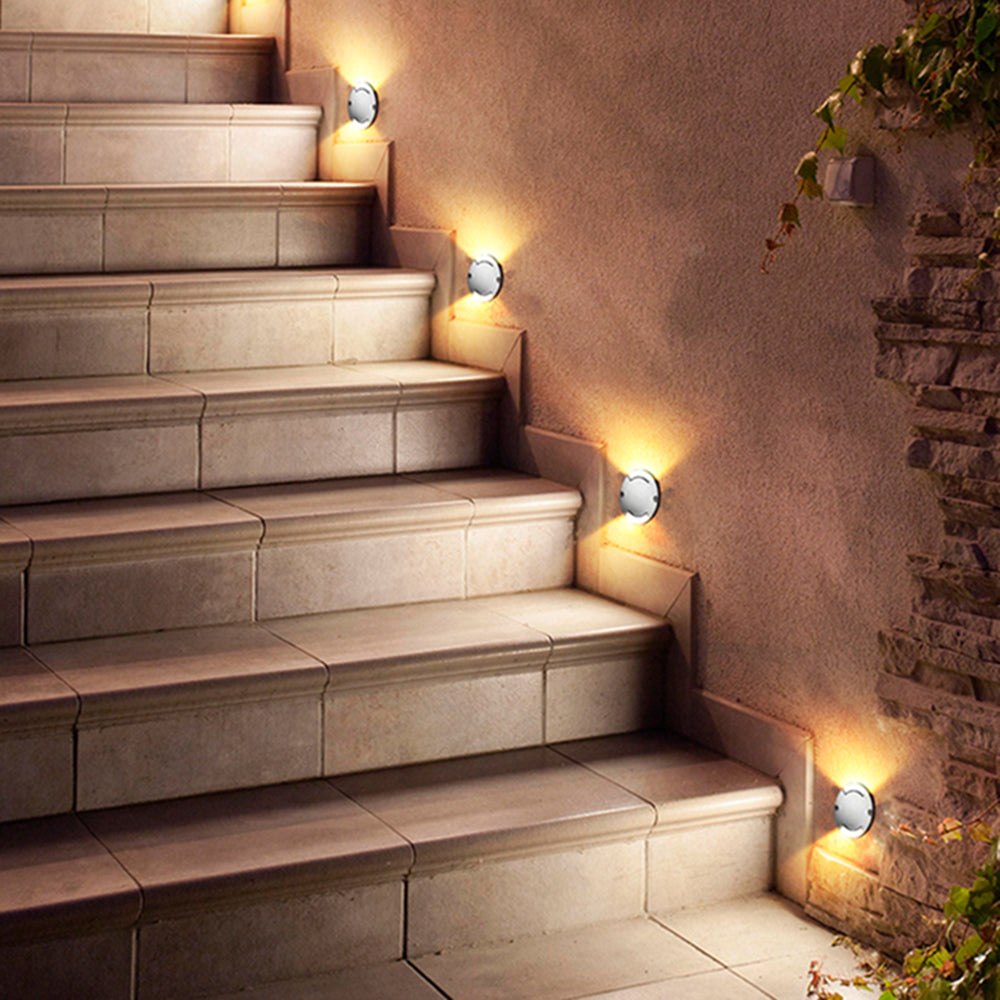 Ray Modern Metal Cylindrical Outdoor Deck Step Light - Lamp Outdoor