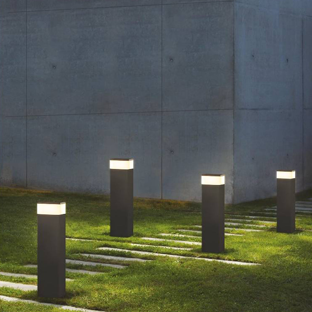Ray Modern Metal Rectangular Outdoor Path Light - Lamp Outdoor